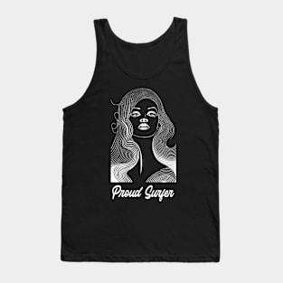 proud surfer, surf girl vibes, v2 Tank Top